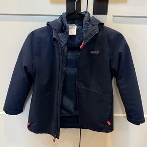 Patagonia Kids’ Navy Blue 4-in-1 Everyday Jacket. Sz S, 7/8